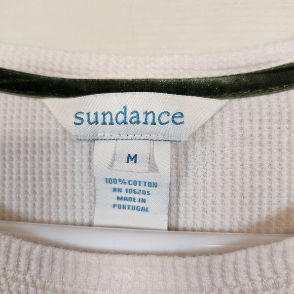 Sundance Wildflowers Floral Soft Girl Thermal Knit Long Sleeve Top - Picture 4 of 7